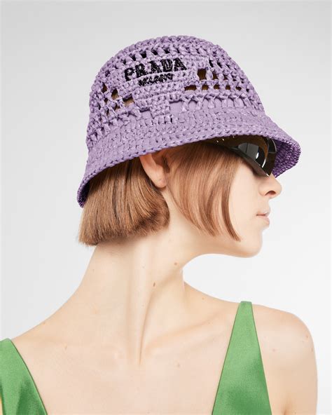 prada hat raffia